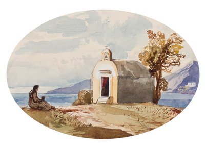 Kapel aan zee, met toevoegingen door prinses Maria Annunziata di Borbone (1843-1871) door Giacinto Gigante